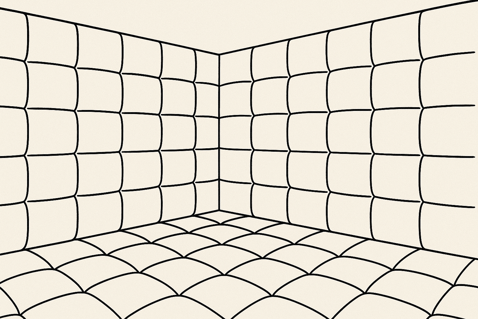 Padded room walls
